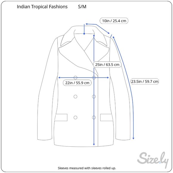 ITF Reversible Jacket Small to Medium Black White Button Front Pockets Cotton - Picture 11 of 12